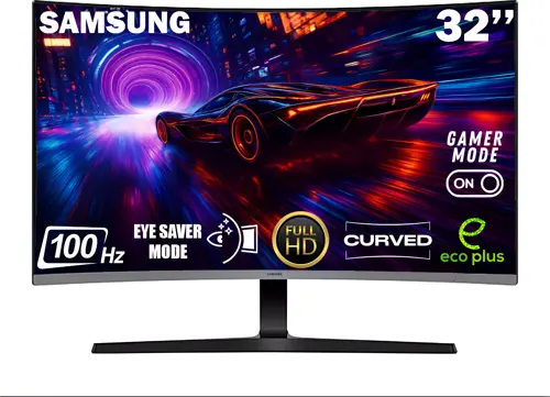 Essential S3 S39GD 32 inç 100 Hz 4 ms (HDMI+D-SUB) FHD CURVED  Monitör LS32D390GAUXUF
