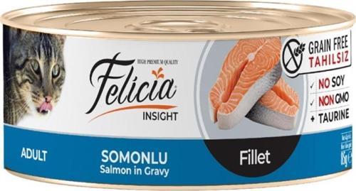 Somonlu Fileto Tahılsız Kedi Konservesi 85 gr