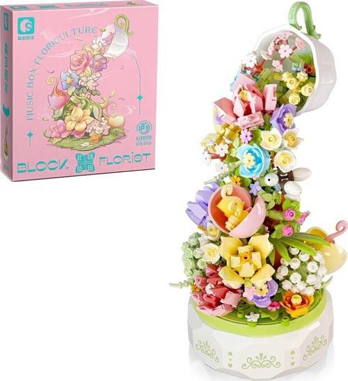 Huayan Cayı Muzikli Florist Seti 575 Parça Yapı Blokları
