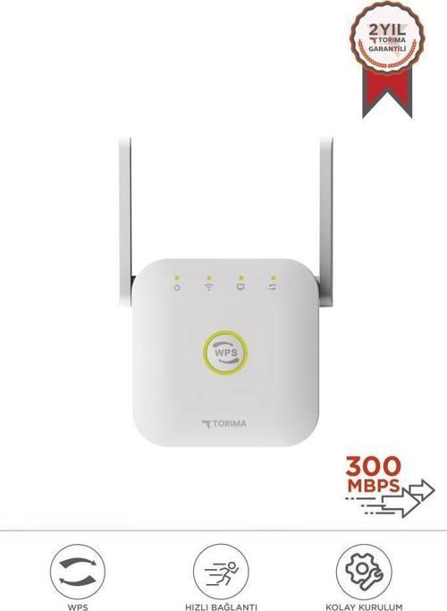 WR-25 Beyaz Wifi Sinyal Yakınlaştırıcı Güçlendirici Router 300Mbps