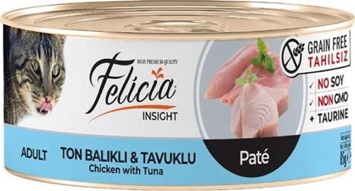 Ton Balıklı -Tavuklu Kıyılmış Tahılsız Kedi Konservesi 85 gr