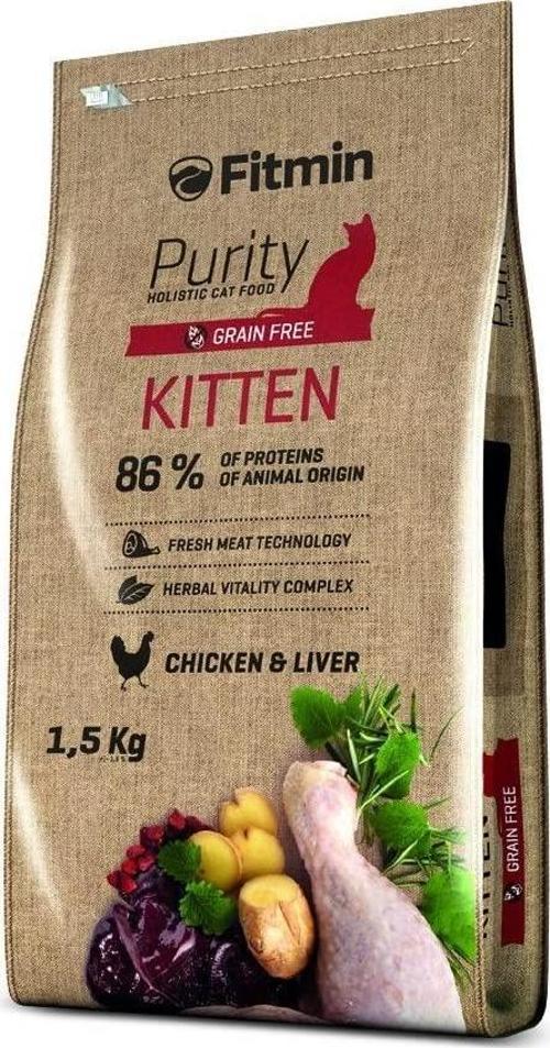 Purity Kitten Taze Tavuk Etli Yavru Kedi Maması 1,5 Kg