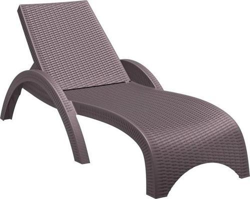 TRK-860 Siesta Fiji Rattan Desenli Ayarlanabilir Lüks Şezlong