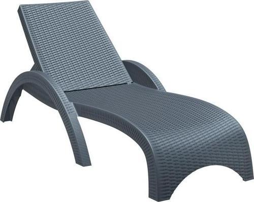 TRK-860 Siesta Fiji Rattan Desenli Ayarlanabilir Lüks Şezlong