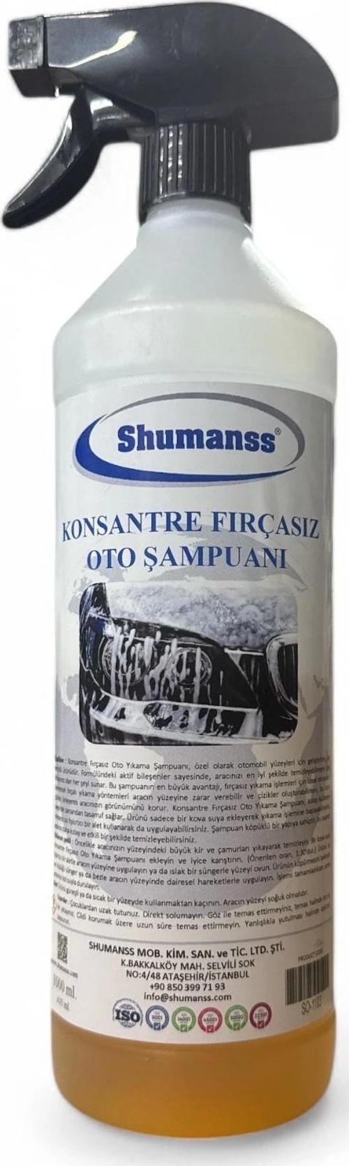 Konsantre Fırçasız Oto Şampuanı 1 Lt