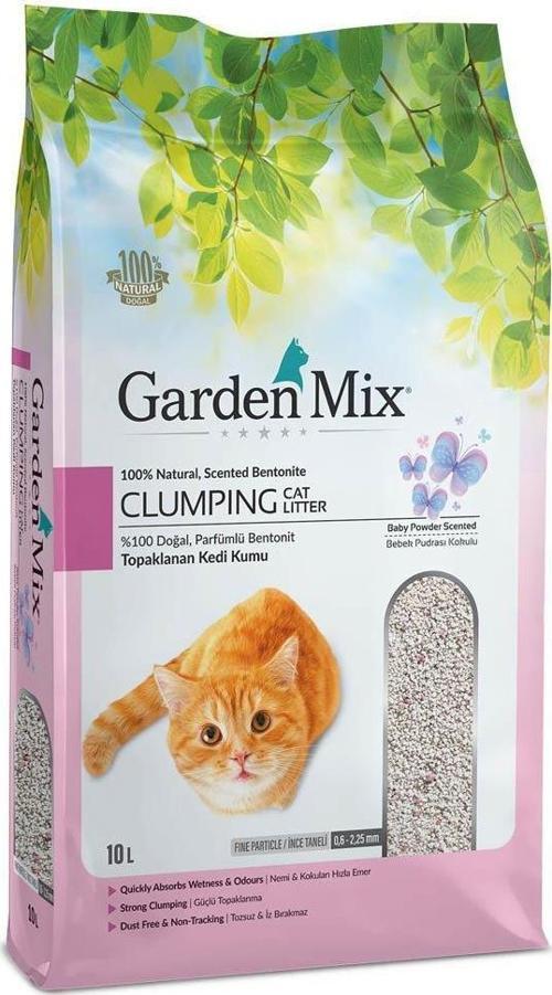 Bebek Pudralı Bentonit İnce Taneli Kedi Kumu 10 Lt