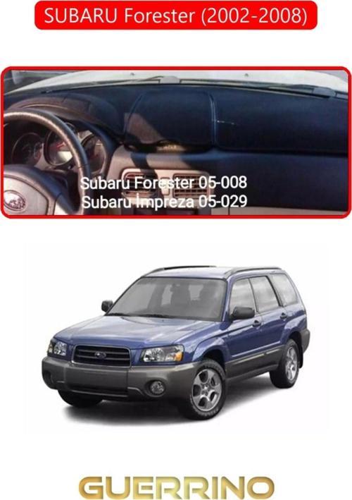 SUBARU Forester (2002-2008)TORPİDO KORUMA HALISI KIRMIZI KENAR