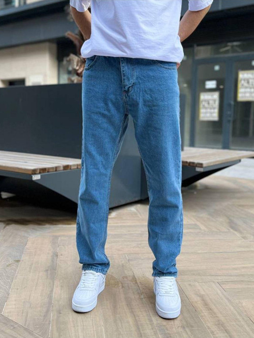 Buz Mavi Baggy Jeans
