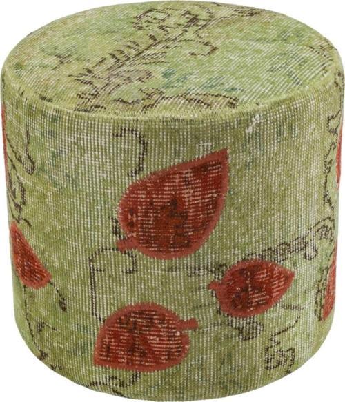 Özel El Yapimı Fıstık Yeşilı Rengı Puf 40X40 Cm