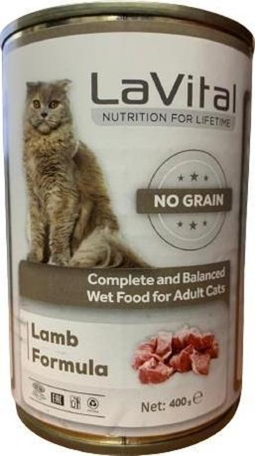 Püre Lamb Kuzu Etli Kedi Konservesi 400 Gr