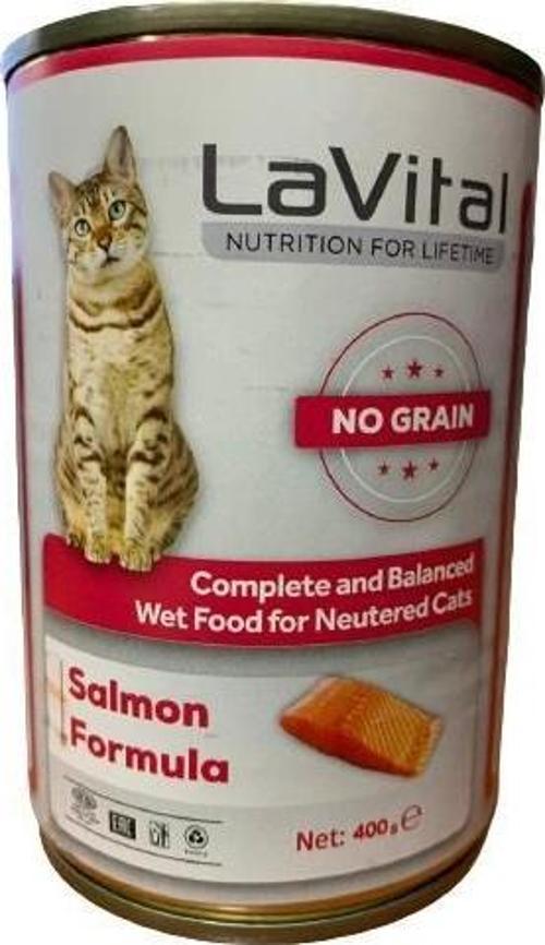 Püre Somon Etli Kısırlaştırılmış Kedi Konservesi 400 Gr