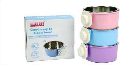 Melamin Gövdeli Çelik Mama Kabı Vidalı