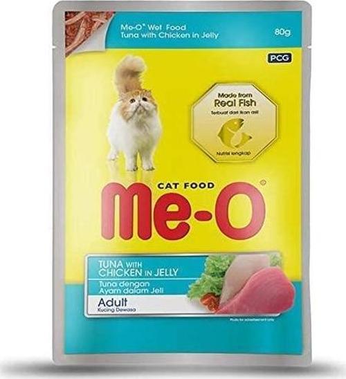 Pauch Jöle İçinde Ton ve Tavuk Etli Kedi Konserve Mama 80 gr