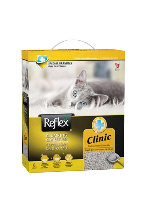 Klinik Özel Tanecik Formüllü Süper Hızlı Topaklanan Kedi Kumu 6lt