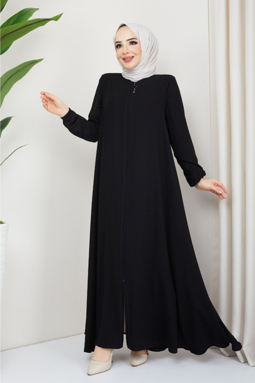 Kadın Yazlık Mevlana Model A Kesim Ferace Pardesü Büyük Beden Aralığı