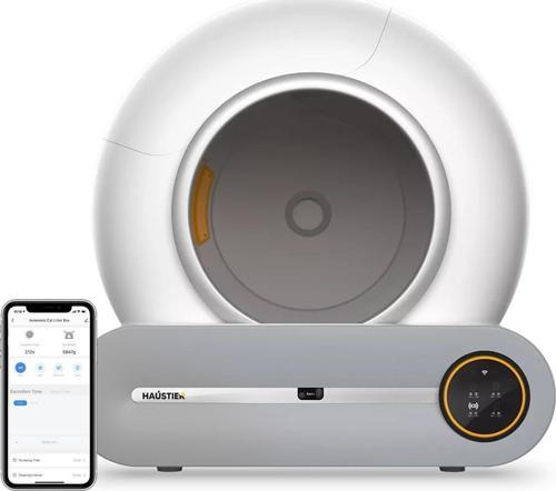 BF01 Akıllı Otomatik Kedi Tuvaleti, App Kontrol, 65LT Hazne, Uv Kötü Koku Temizleme, Ağırlık Sensörlü