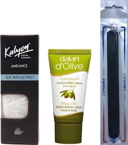 Oje Matlaştırıcı + Dalan Krem 20 Ml + Tırnak Törpüsü