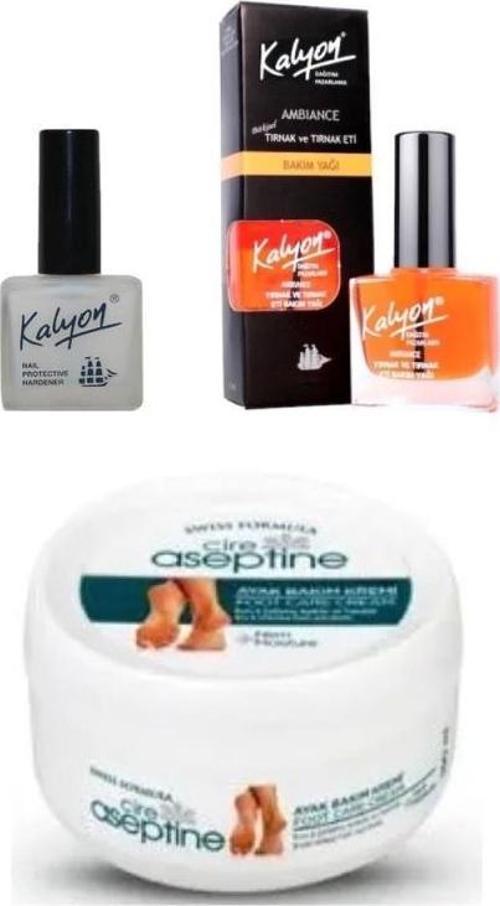 Tırnak Sertleştirici + Bakım Yağı+ Cire Aseptine Ayak Kremi 150 ML