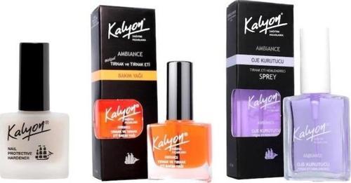 Tırnak Sertleştirici+Tırnak Bakım Yağı+Oje Kurutucu Sprey 17ml 3'Lü Set