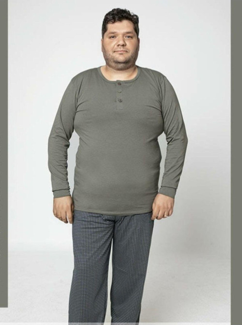 Kmk Erkek Battal Pamuklu Pijama Takımı