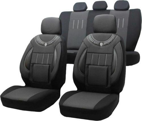 Renault Kangoo 2+1 Uyumlu Oto Koltuk Kılıfı FÜME - SİYAH
