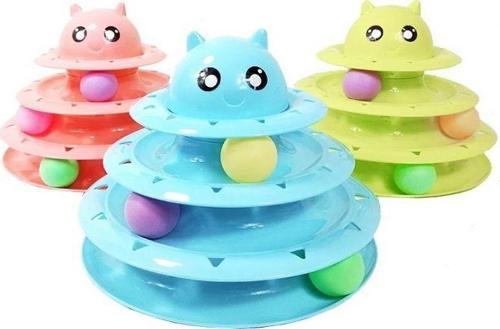 Nunbell Kedi Başlıklı 3 Katlı Kedi Oyuncağı
