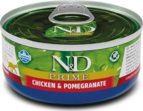 Prime Tavuklu ve Narlı Kedi Konservesi 70 gr
