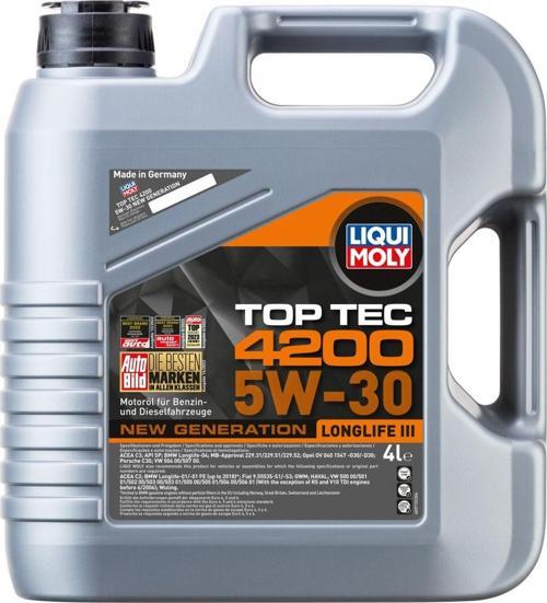 5W30 Motor Yağı Tam Sentetik Top Tec 4200 4 Litre (3715)