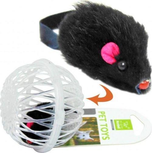 Kedi Oyuncak Fareli Kafes 7 cm