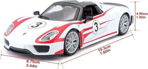28009 Burago Porsche 918 Spyder 1:24 Model Araba -Sunman