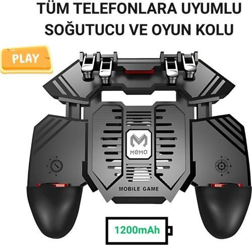 1200Mah Bataryalı 6 Parmak Telefon Soğutucu Nişan Tetik Tuşu Profesyonel Mobil Oyun Konsolu