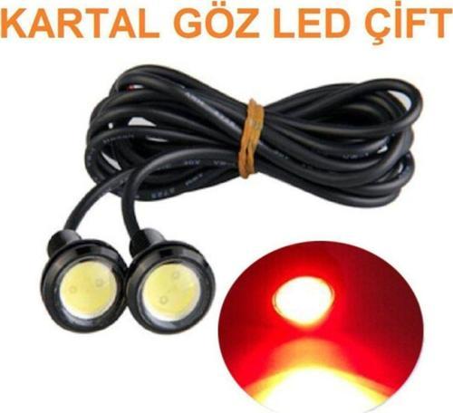 Kartal Gözü Gündüz Farı Eagle Eye Led 3M Kırmızı