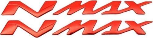 Yamaha Nmax Kabartmalı Sticker Solmayan Etiket Takımı Kırmızı