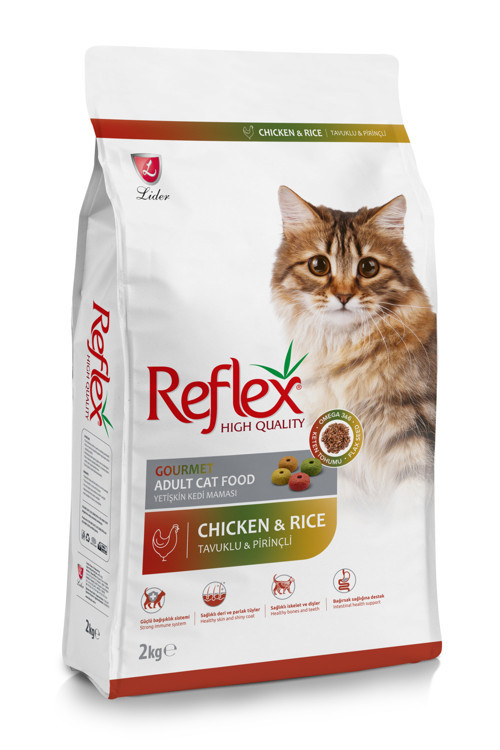 Beyaz Multicolor Tavuklu Renkli Yetişkin Kedi Mamas 2 Kg
