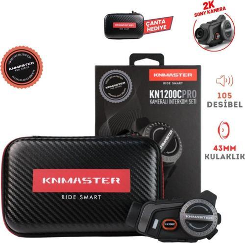 Kn1200C Kameralı Motosiklet Kask Interkom Bluetooth Intercom Kulaklık Seti