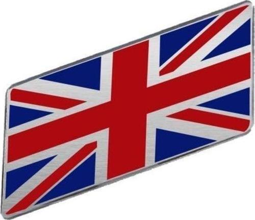 Britanya Bayrağı Tasarımlı Damlalı Alüminyum Sticker Etiket