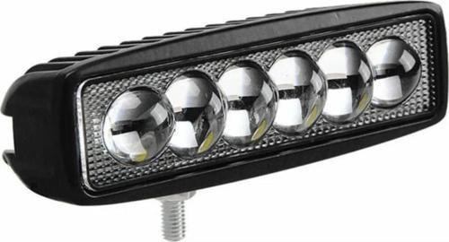 6 Ledli 18W Metal Kasalı Off Road Gündüz Farı Sis Farı 2'Li Set