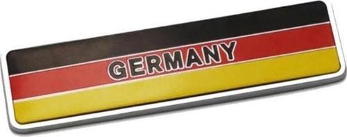 Almanya Bayrağı Tasarımlı Alüminyum Sticker