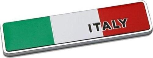 Italya Bayrağı Tasarımlı Alüminyum Sticker