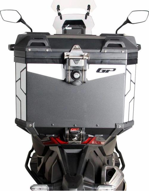 Universal 37 Lt Alüminyum Motosiklet Çantası Siyah