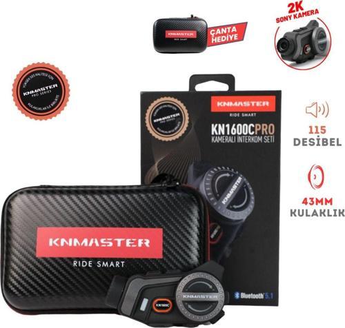 Kn1600C Kameralı Motosiklet Kask Interkom Bluetooth Intercom Kulaklık Seti