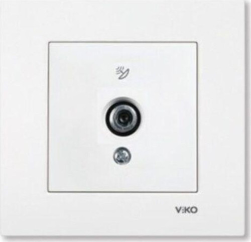 VSN VİKO Meridian/ Karre Beyaz F KONNEKTÖR SONLU PRİZ +ÇERÇEVE DAHİL