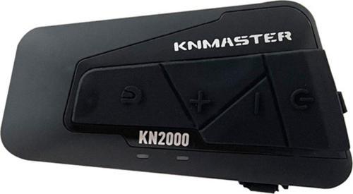 Kn2000 Motosiklet Kask Interkom Bluetooth Intercom Kulaklık Seti Siyah
