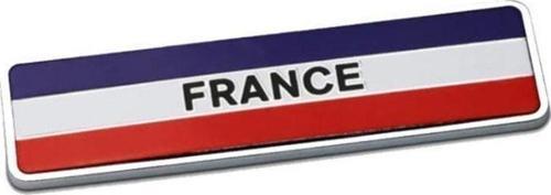 Fransa Bayrağı Tasarımlı Alüminyum Sticker