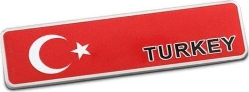 Türkiye Bayrağı Tasarımlı Alüminyum Sticker