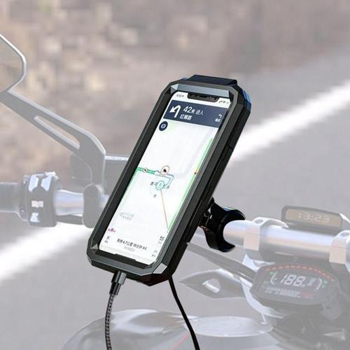 Tt-950Wu Titreşim Engelleyici Usb’Li Tüm Motosikletlere Uygun Telefon Tutucu