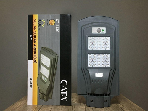 Ct-4691 60w Solar Sokak Bahçe Lambası Solar Armatür (min-40w - Max-60w)
