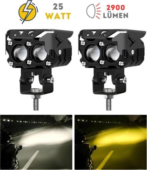 Transformers 25W Motosiklet Led Sis Farı Takım