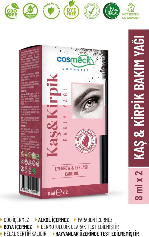 Kaş & Kirpik Bakım Yağı (8 Ml+8 Ml)