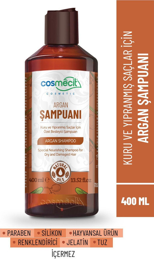 Kuru Ve Yıpranmış Saçlar Için Besleyici Argan Yağlı Şampuan 400Ml